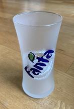 Fanta glas met mat glas vintage, Verzamelen, Glas en Borrelglaasjes, Frisdrankglas, Gebruikt, Ophalen of Verzenden