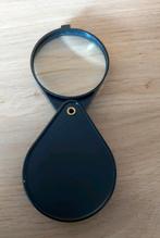 ZWARTE VOUWLOEP-ZAK VERGROOTGLAS, Hobby en Vrije tijd, Vergrootglazen, Loepen en Loeplampen, Verzenden, Zo goed als nieuw, Vergrootglas of Loep