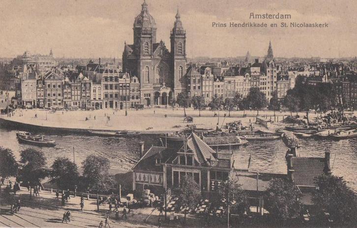 amsterdam pr hendrikkade  nic kerk 1919, Verzamelen, Ansichtkaarten | Nederland, Noord-Brabant, Ophalen of Verzenden
