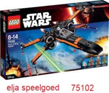 NIEUW Lego Star Wars 75102 Poe's X-Wing Fighter 8-14 jaar