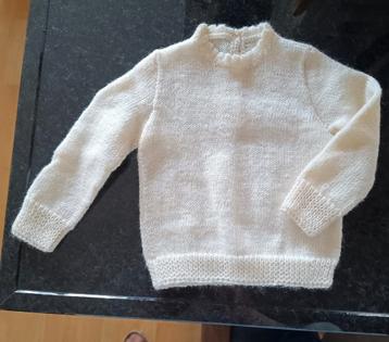 Mooi fijn gebreid crème kleurig poppen truitje 🌹 beschikbaar voor biedingen