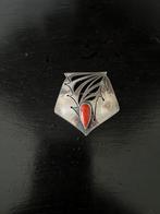 Antieke broche zilver Amsterdamse school gebr. Reggers, Sieraden, Tassen en Uiterlijk, Antieke sieraden, Verzenden, Zilver, Broche