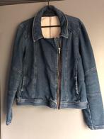 Stretch denim spijkerjack Blauw mt: L 42/44, Ophalen of Verzenden, Zo goed als nieuw, Maat 42/44 (L), Blauw