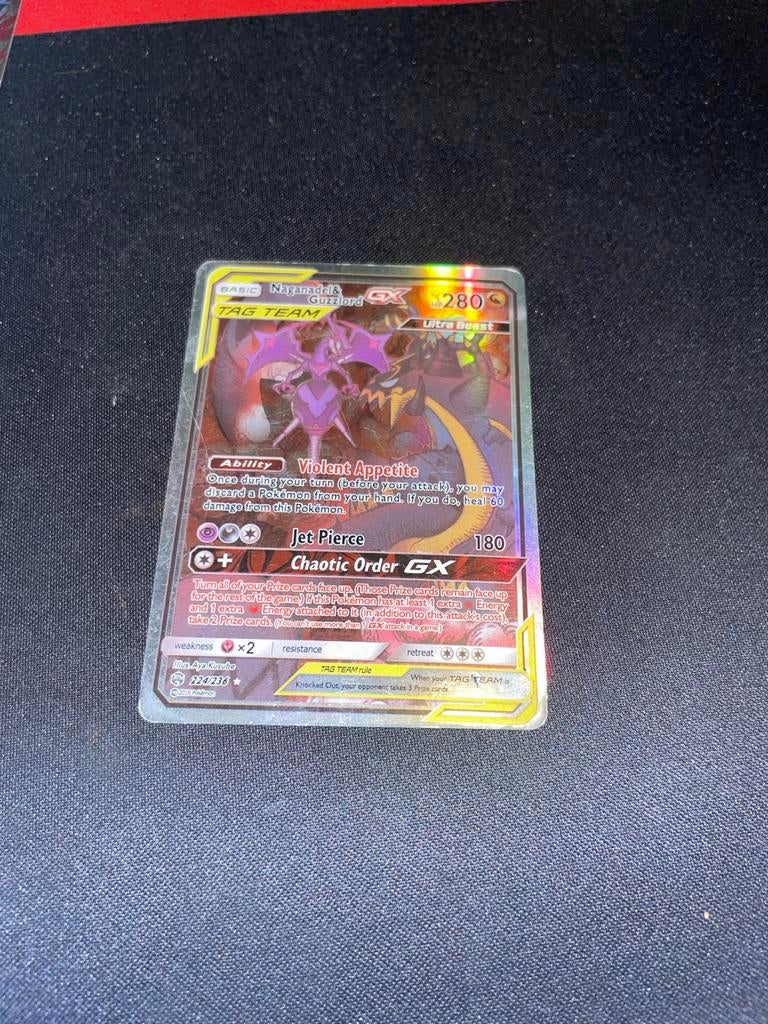 Naganadel & Guzzlord GX - 224/236, Ophalen of Verzenden, Zo goed als nieuw, Losse kaart, Foil