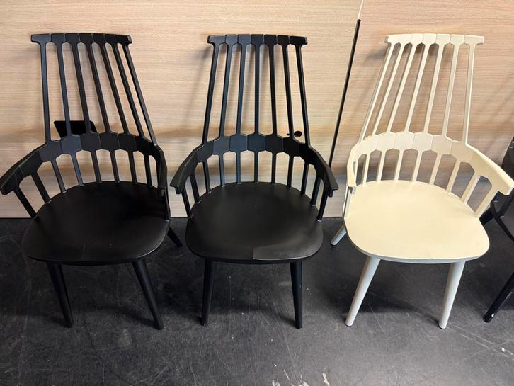 6 stuks Comback chair - Kartell (Design), Huis en Inrichting, Stoelen, Gebruikt, Vijf, Zes of meer stoelen, Overige materialen