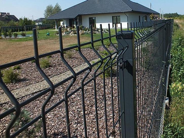 50 meter enkelstaafmat hekwerk 3D - 103cm hoog met 2 vouwen, Tuin en Terras, Tuinhekken en Hekwerk, Nieuw, Enkelstaafmat hekwerk