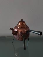 Vintage koperen ketel op pootjes – uniek decoratiestuk, Antiek en Kunst, Antiek | Emaille, Ophalen
