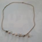 Zilveren Ketting met 7 Pandora bedels, Ophalen of Verzenden, Zo goed als nieuw, Zilver, Zilver