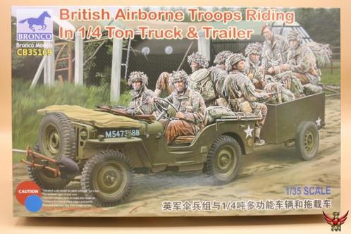 ROWASP | Bronco Models 1/35 British Airborne Troops Riding 1, Hobby en Vrije tijd, Modelbouw | Auto's en Voertuigen, Nieuw, Truck