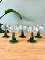 5 vintage Groene Roemer borrelglazen wijnglazen, Ophalen of Verzenden, Gebruikt, Borrel- of Shotglas