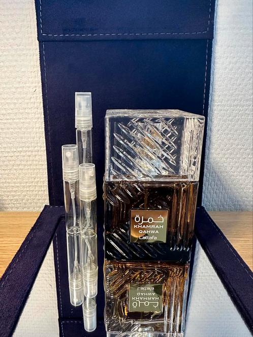 Lattafa Khamrah Qahwa parfum sample/decant, Sieraden, Tassen en Uiterlijk, Uiterlijk | Parfum, Nieuw, Ophalen