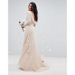Asos Beaded Jurk - Bridal, Gala, Henna, Kleding | Dames, Trouwkleding en Trouwaccessoires, Ophalen of Verzenden, Nieuw, Beige