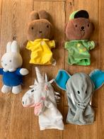 Handpoppen poppenkastpoppen eenhoorn nijntje Nina Boris, Kinderen en Baby's, Speelgoed | Knuffels en Pluche, Ophalen of Verzenden