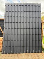 Antraciet dakpanplaten metaal 120X300m super nette panelen, Doe-het-zelf en Verbouw, Dakpannen en Dakbedekking, Gebruikt, Zwart