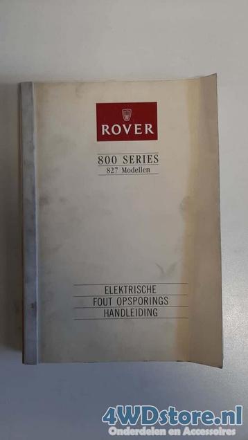Rover 800 Series Elektrische Fout Opsporings Handleiding beschikbaar voor biedingen