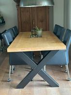Mooie tafel 220 x 100, Huis en Inrichting, Tafels | Eettafels, Ophalen, 100 tot 150 cm, 200 cm of meer, Zo goed als nieuw