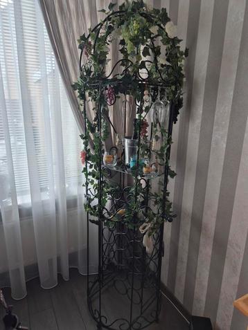 Decoratief Wijnrek met Glasplaten beschikbaar voor biedingen