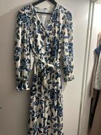 Prachtige Maxi Jurk – Blauw/Wit met Bloemenprint delfsblauw, Ophalen of Verzenden, Zo goed als nieuw, Blauw, Onder de knie