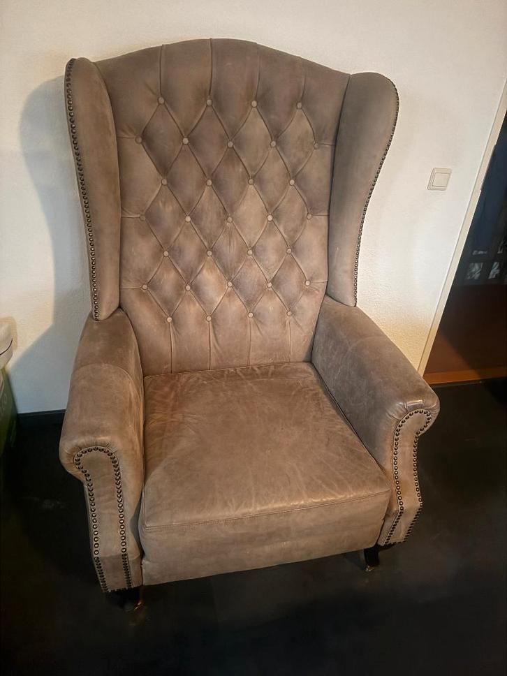Chesterfield Fauteuil Lord, Huis en Inrichting, Fauteuils, Zo goed als nieuw, Leer, 75 tot 100 cm, 75 tot 100 cm, Ophalen