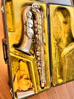 Schenkelaar Alt saxofoon zilver, Muziek en Instrumenten, Blaasinstrumenten | Saxofoons, Ophalen, Gebruikt, Alt, Met koffer