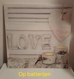 Schilderijen met lichteffect op batterijen, Ophalen, Zo goed als nieuw