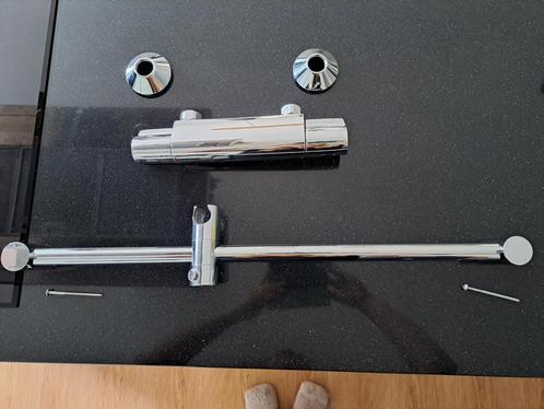 Grohe thermostaat meng kraan en douche ophangsysteem, Doe-het-zelf en Verbouw, Sanitair, Zo goed als nieuw, Douche, Chroom, Ophalen of Verzenden