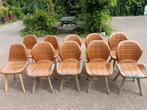 Gratis afhalen - 10 stoelen, Huis en Inrichting, Stoelen, Ophalen, Kunststof, Gebruikt, Bruin