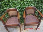 2 ouderwetse stoelen, Huis en Inrichting, Stoelen, Ophalen, Gebruikt, Twee, Bruin