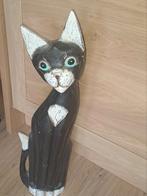 Kat van hout 60cm lang, Ophalen of Verzenden