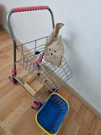 Bootschappenwagentje en mandje enlosse bakjes/zakjes, Ophalen of Verzenden, Gebruikt