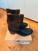 Donkerbruine Shabbies enkellaarsjes maat 41, Kleding | Dames, Ophalen of Verzenden, Zo goed als nieuw, Bruin