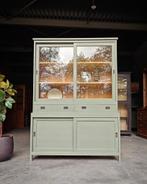 Mosgroene Winkelkast | Buffetkast | Servieskast #1199, Huis en Inrichting, Niet ingevuld, 200 cm of meer, 150 tot 200 cm, Niet ingevuld
