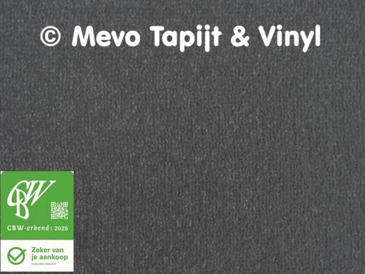 Tapijt, Gesneden pool, donker grijs, lengte 16 x 4 meter, Huis en Inrichting, Stoffering | Vloerbedekking, Nieuw, Tapijt, Grijs