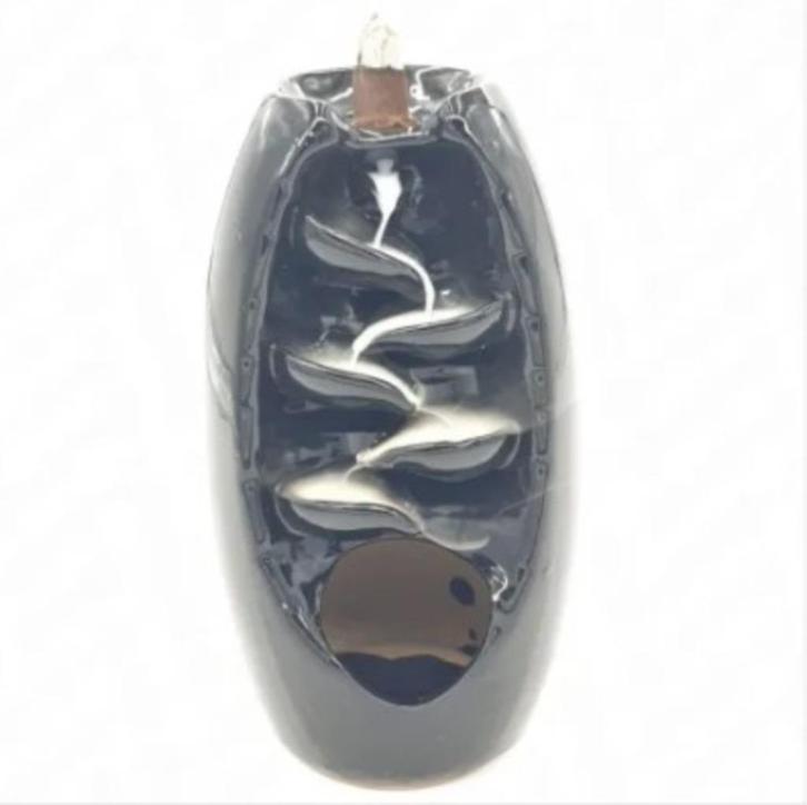 Backflow Wierook Brander Waterval zwart, Huis en Inrichting, Woonaccessoires | Kandelaars en Kaarsen, Nieuw, Minder dan 25 cm