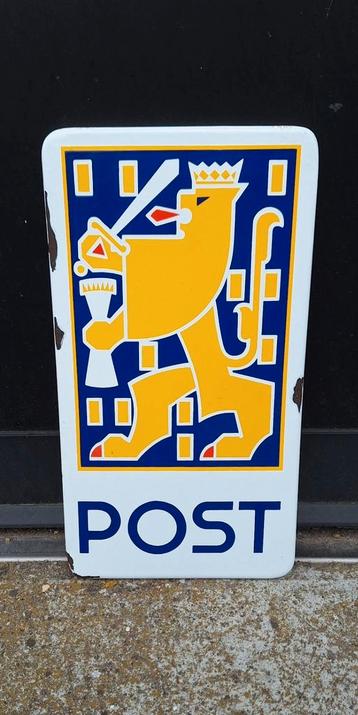 Mooi POST emaille reclamebord.
 beschikbaar voor biedingen