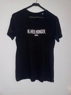 Rumag ik heb honger tshirt shirt xs zwart zwarte, Verzenden, Zo goed als nieuw, Maat 46 (S) of kleiner, Zwart