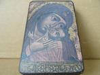Icoon Heilige Maria icoon de Moeder Gods icoon 7x11cm 1980, Ophalen of Verzenden, Zo goed als nieuw, Overige typen, Christendom | Katholiek