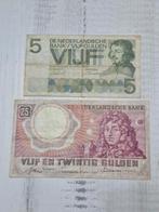 Nederland Gulden Biljetten - 5 & 25 Gulden, Postzegels en Munten, Bankbiljetten | Nederland, Ophalen of Verzenden, 5 gulden, Setje