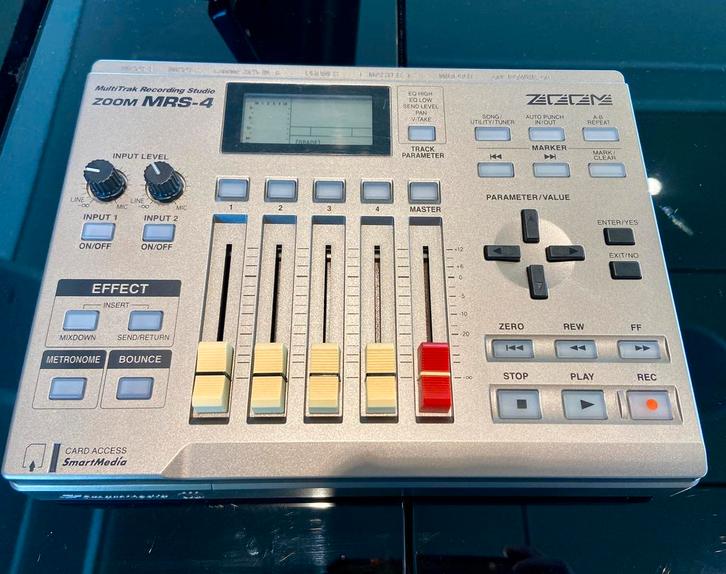 ZOOM MRS-4 Multitrack Recorder Digital 4-Track, Muziek en Instrumenten, Mengpanelen, Zo goed als nieuw, Ophalen of Verzenden