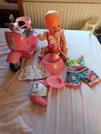 Baby Born Pop met Scooter en Accessoires, Kinderen en Baby's, Speelgoed | Poppen, Ophalen of Verzenden, Gebruikt, Babypop