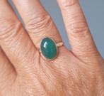 zilveren ring met natuurlijke Groene Onyx steen, Sieraden, Tassen en Uiterlijk, Ringen, O.T., Nieuw, Ophalen of Verzenden, Orientaltemptation@hotmail.com