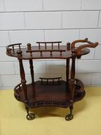 Antiek eikenhouten dranken serveerwagen /
Trolley, Antiek en Kunst, Ophalen