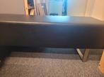 Leren bankje voor bed of eettafel, 125 cm of meer, Leer, Ophalen of Verzenden, Zo goed als nieuw
