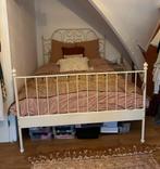 Bed Ikea 140, Gebruikt, 140 cm, Metaal, Wit