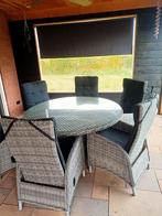 Ronde Tuintafel - 150cm Doorsnede, Ophalen, Gebruikt, Eettafel, 6 zitplaatsen