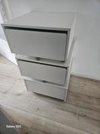 Opberglades voor onder bed van ikea wit, Ophalen, 90 cm, Eenpersoons, Wit