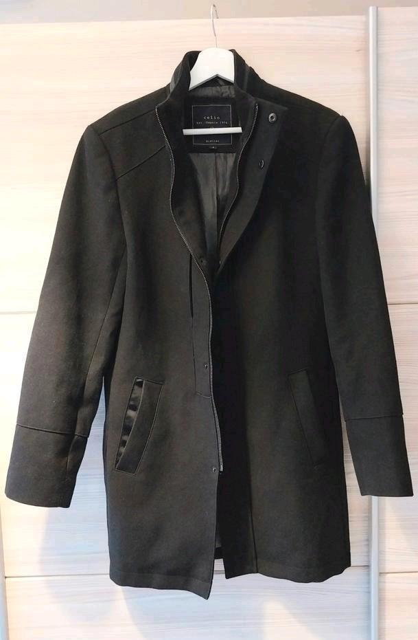 Celio Lange Jas/Overjas Maat S, Kleding | Heren, Jassen | Winter, Zo goed als nieuw, Maat 46 (S) of kleiner, Zwart, Ophalen of Verzenden