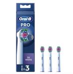 Oral-B PRO 3D White opzetborstels 3 stuks, Ophalen of Verzenden, Nieuw, Opzetborstel