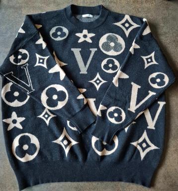 Trui zwart/beige met glitter accenten One Size beschikbaar voor biedingen