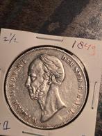 Rijksdaalder Willem ll, 1849., Ophalen of Verzenden, Koning Willem II, 2½ gulden